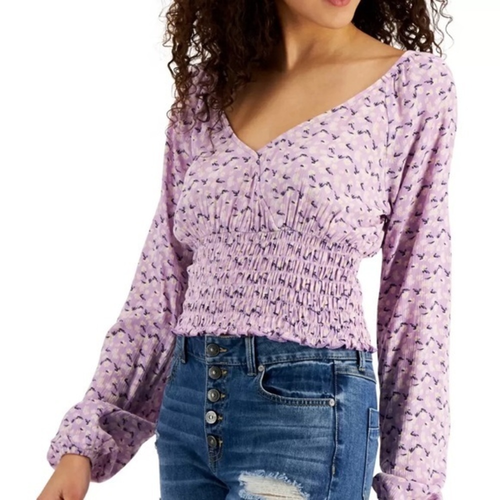 Selfie lilac Floral Top